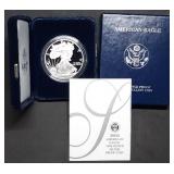 2004 W 1oz Proof Silver Eagle MIB