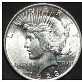 1923 Peace Silver Dollar Gem BU
