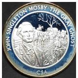 1oz Sterling Silver Proof Civil War Medal