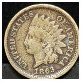 1863 Indian Head Cent