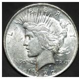 1922 Peace Silver Dollar Gem BU
