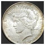 1923-D Peace Silver Dollar BU