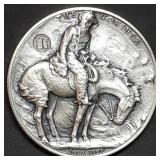 Frederic Remington .999 Silver 3" Medal 57.5g