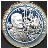 1oz Sterling Silver Proof Civil War Medal