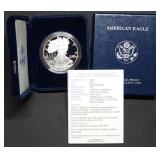 2005 W 1oz Proof Silver Eagle MIB