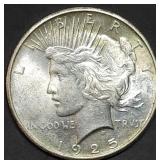 1925 Peace Silver Dollar BU