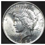 1922 Peace Silver Dollar Gem BU
