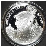 Native American .999 Silver Proof Tribal Medal