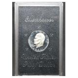 1971 S Proof Silver Ike Dollar in Holder