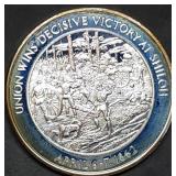 1oz Sterling Silver Proof Civil War Medal