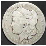 1891-CC Morgan Silver Dollar Carson City