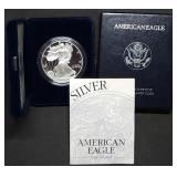 Key Date 1996 P 1oz Proof Silver Eagle MIB