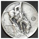 Frederic Remington .999 Silver 3" Medal 56g