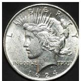 1924 Peace Silver Dollar Gem BU