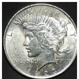 1923 Peace Silver Dollar Gem BU