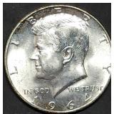 Gem BU 1964 Kennedy 90% Silver Half Dollar Nice