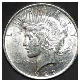 1922 Peace Silver Dollar Gem BU