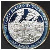 1oz Sterling Silver Proof Civil War Medal