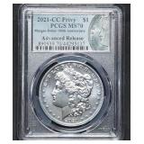 2021-CC Morgan Silver Dollar PCGS MS70 Adv Release