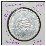 1964 Canada 80% Silver Dollar BU