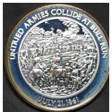 1oz Sterling Silver Proof Civil War Medal