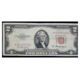 1953 A $2 Red Seal Legal Tender High Grade Note