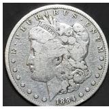 1884 Morgan Silver Dollar