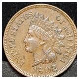 1902 Indian Head Cent High Grade