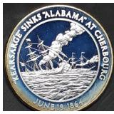 1oz Sterling Silver Proof Civil War Medal