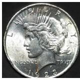 1923 Peace Silver Dollar Gem BU