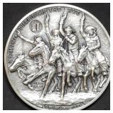 Frederic Remington .999 Silver 3" Medal 56g