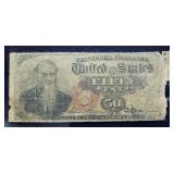 US 50 Cent Fractional Currency Banknote