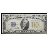 1934 A $10 North Africa Silver Certificate WW2 Not