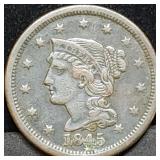 1845 US Large Cent