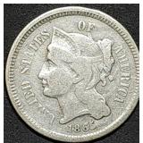 1865 Three Cent Nickel