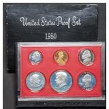 1980 US Mint Proof Set w/ SBA Dollar