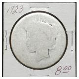 1923 Peace Silver Dollar, Lowball Potential!