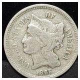 1865 Three Cent Nickel