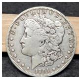1891-O Morgan Dollar VF20