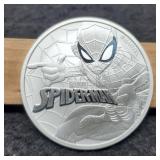 2017 1 Troy Oz. Silver Queen Elizabeth/Spiderman