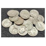 (20) Silver W. Quarters