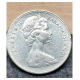 1966 Bahoma Island 25 Cents