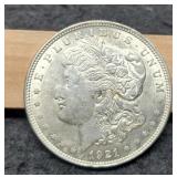1921 Morgan Dollar AU