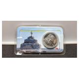 1 Troy Oz. Sterling Silver Mongolia 1000 Togsog