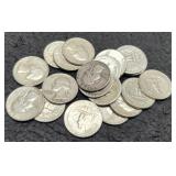 (20) Silver W. Quarters