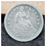 1853 Liberty Seated Half Dime