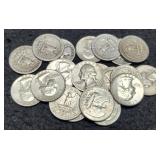 (20) Silver W. Quarters