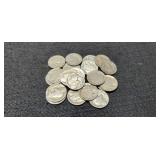 (20) No Date Buffalo Nickels