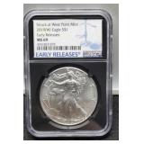 2019 (W) Slab Silver Eagle NGC MS69 Early Releases