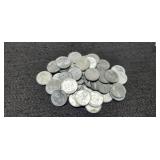 (50) 1943-D Steel War Cents AU